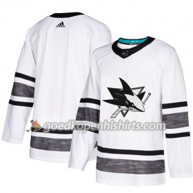 San Jose Sharks Blank 2019 All-Star Adidas Wit Authentic Shirt - Mannen